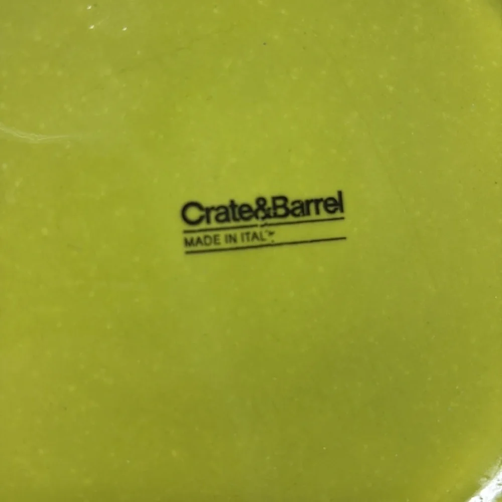 CRATE & BARREL Set of 4 Harvest Fruit Salad Plates
